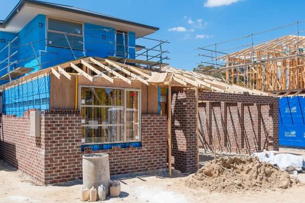 Image of a house under construction