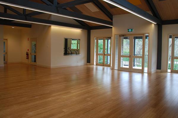 Photo of Warrandyte Community Centre Victory room facing kitchen and french doors