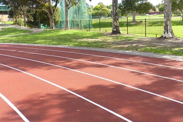 Athletics track at Rieschiecks Reserve