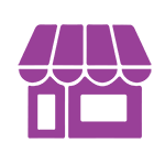 Icon of a purple shop front