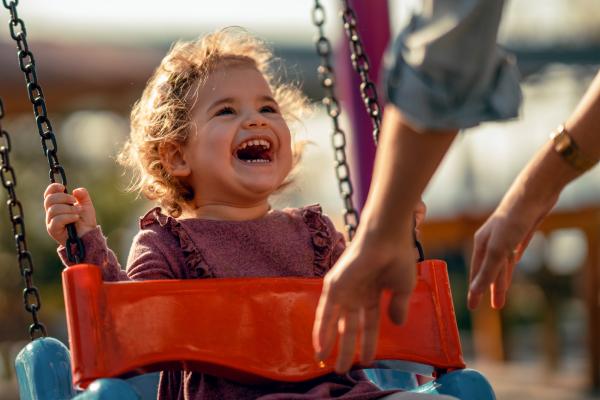 girl on swing