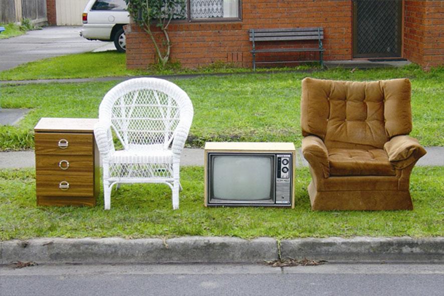 Manningham Matters November hard rubbish collection old tv and chairs to be collected for hard rubbish