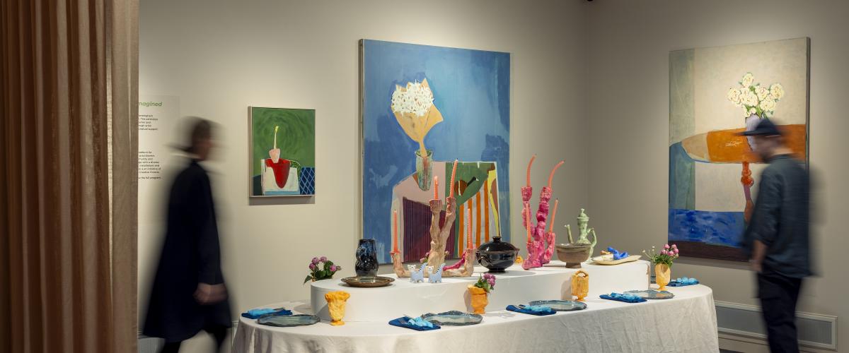 Melbourne Design Week installation at Manningham Art Gallery titled Beyond the Table: The Dinner Party Reimagined 