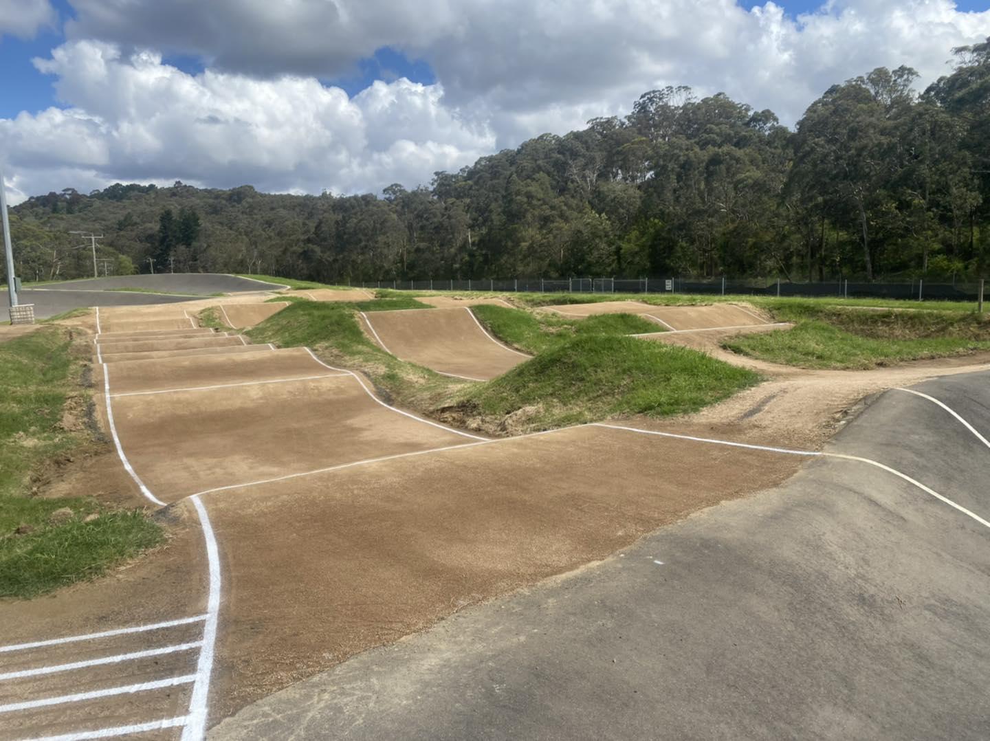 hilly dirt bmx track