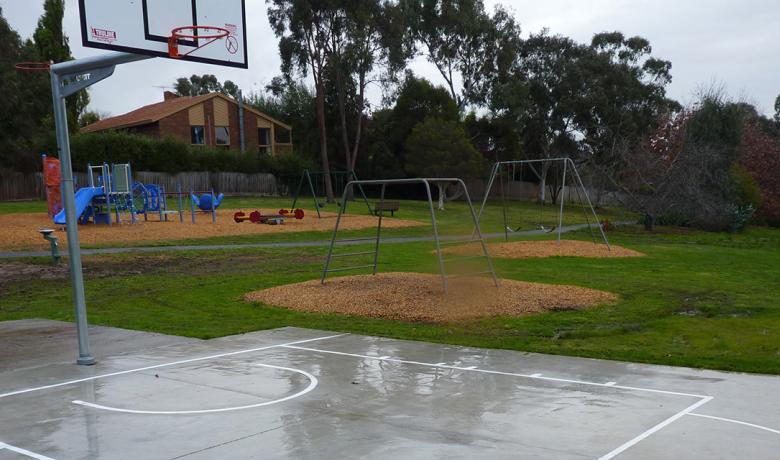 Basketball court at the Grange Reserve