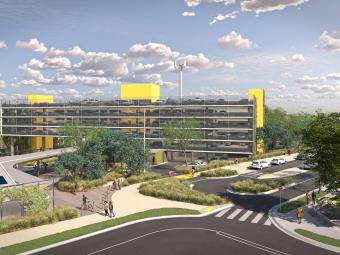 Rendering of the Doncaster Park and Ride proposed carpark