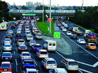 Congestion on the Eastern Freeway